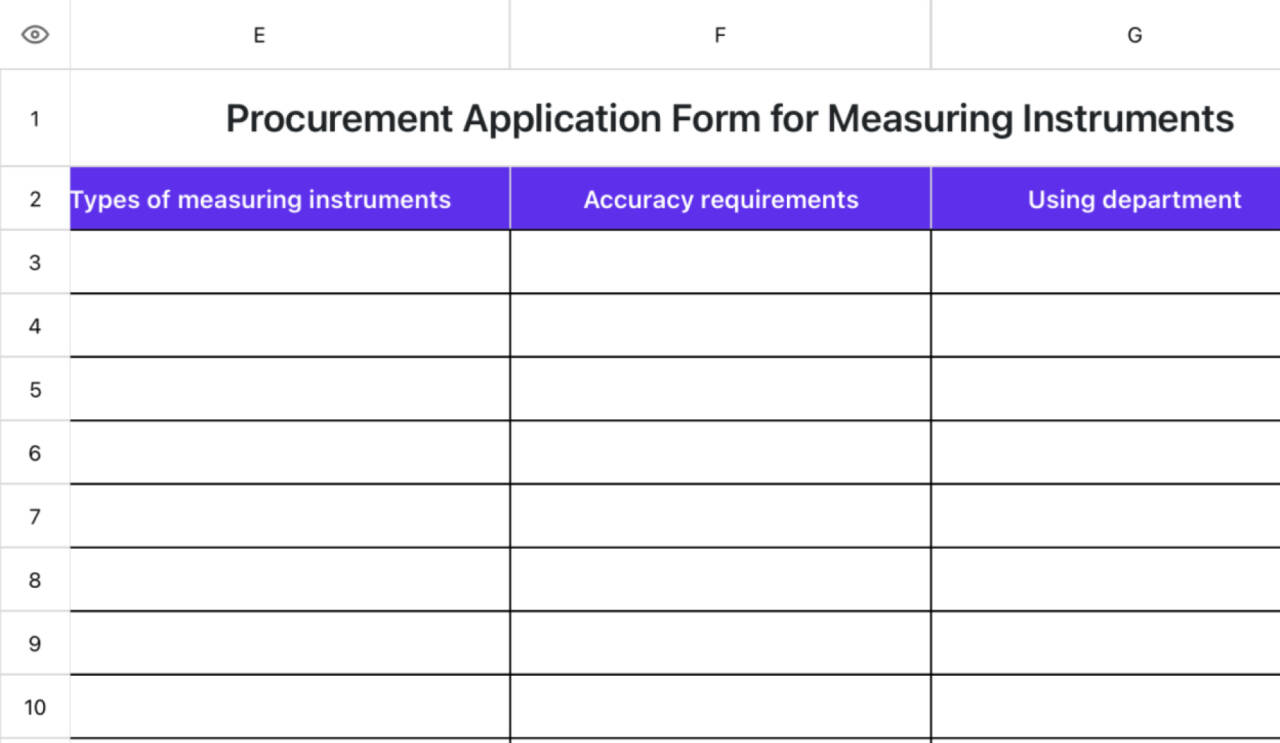 Meter purchase request form 1